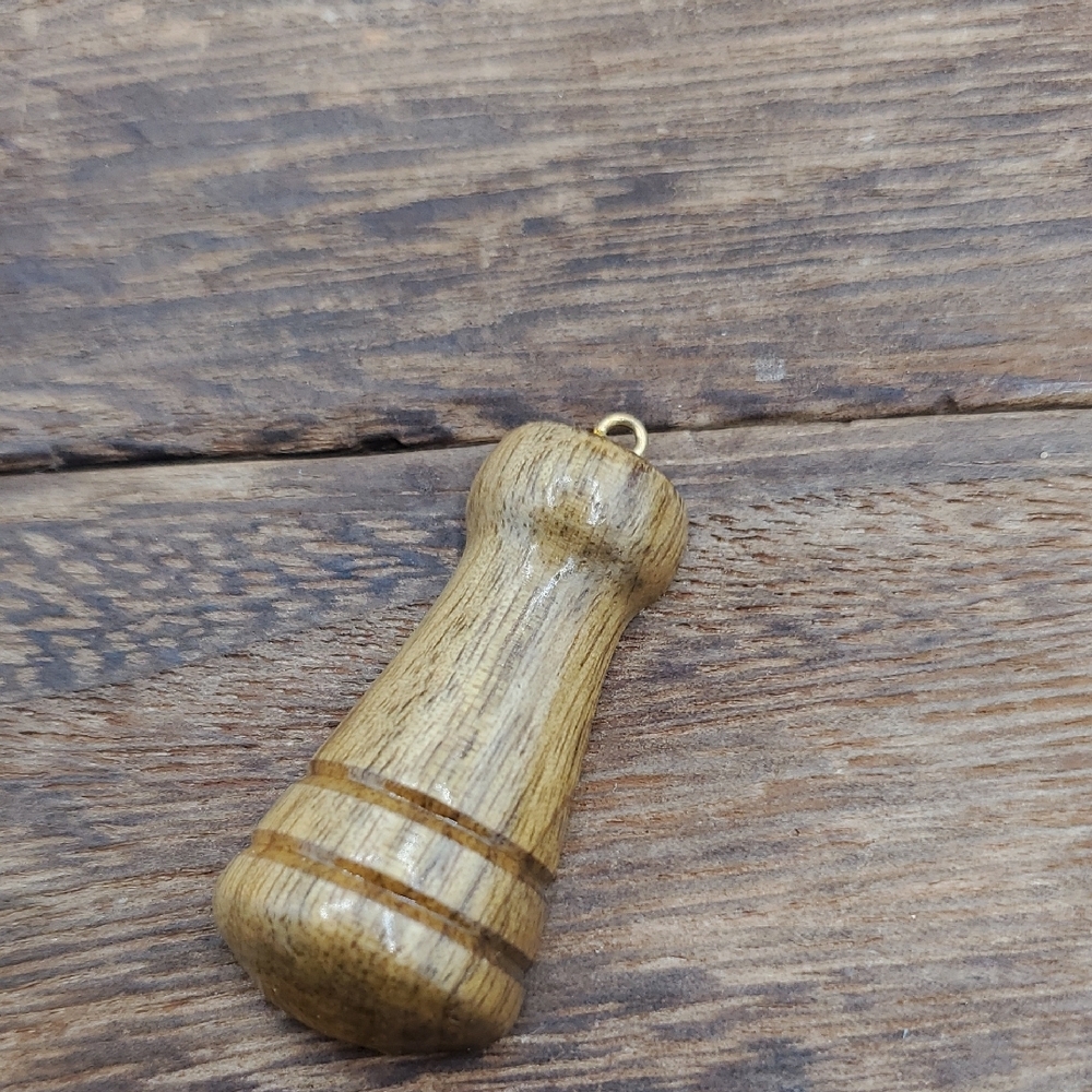 Vintage Wooden Chess Piece Pendant P405
